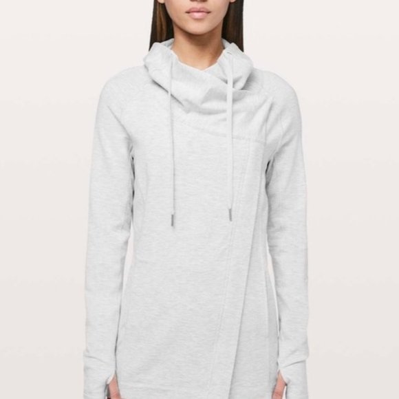 Lululemon Coast Easy Wrap Jacket Size 8 Gray - Picture 3 of 15